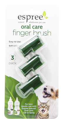 Oral Care Finger Brush 3 pack Набор из 3 щеток для ухода за зубами и полостью рта кошек и собак