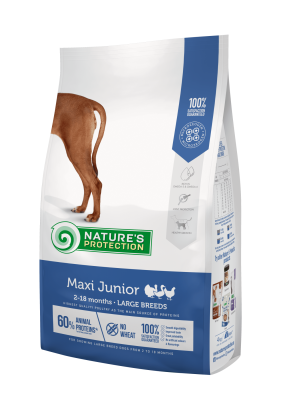 Maxi Junior Large Breeds Сухий корм з м'ясом птиці для цуценят великих порід віком від 2 до 18 місяців