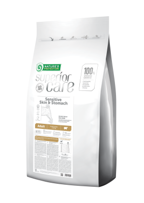 Superior Care Sensitive Skin&Stomach Adult Small Breeds Сухой корм с мясом ягненка для взрослых собак малых пород с чувствительным пищеварением и пищевой аллергией.