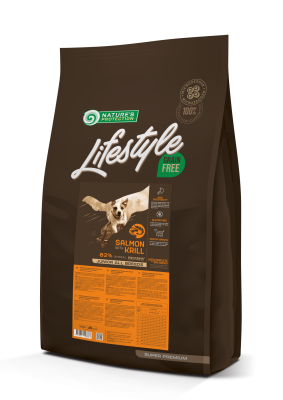 Lifestyle Grain Free Salmon with Krill Junior All Breeds Беззерновой сухой корм с лососем и антарктическим крилем для щенков и юниоров всех пород