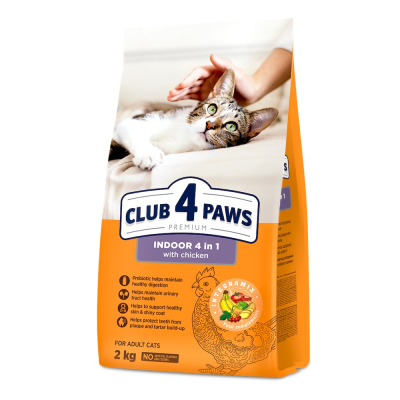 Adult Cats Indoor 4 in 1 - сухой корм для кошек без доступа на улицу