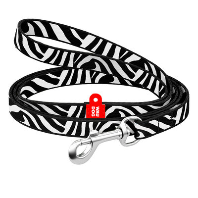 WAUDOG Nylon Повідець "Зебра" для собак, 122 см