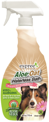 Aloe Oat Waterless Bath  Гипоаллергенный спрей для экспресс очистки чувствительной кожи и шерсти