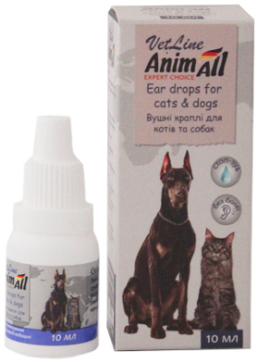 VetLine Ушные капли для кошек и собак