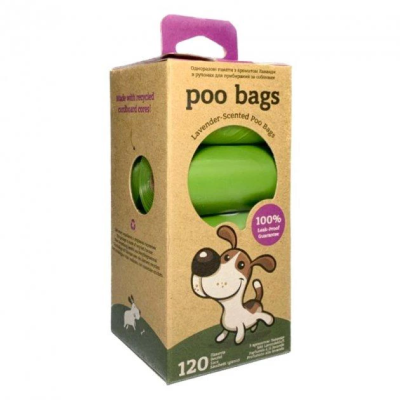 Poo Bags Пакеты для уборки за собаками с ароматом лаванды