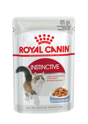 Instinctive wet in jelly Влажный корм (кусочки в желе) для взрослых кошек