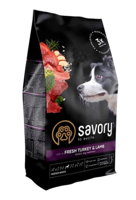 Medium Breed rich in Fresh Turkey & Lamb - сухий корм на основі свіжого м'яса індички та ягняти для дорослих собак середніх порід