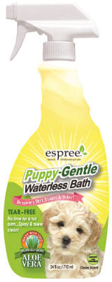 Puppy-Gentle Waterless Bath Косметическое средство. Спрей для экспресс-чистки чувствительной кожи и шерсти щенков.