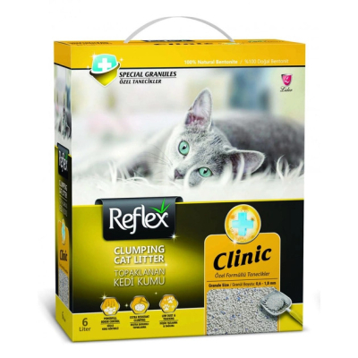 Бентонитовый наполнитель для кошек свежий аромат CLINIC