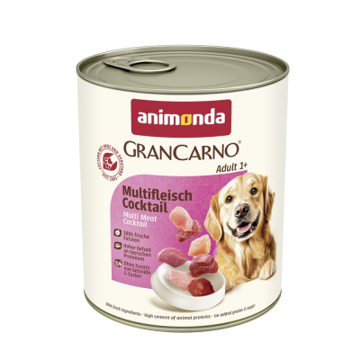 GranCarno Adult - вологий корм для дорослих собак, мультим'ясний коктейль