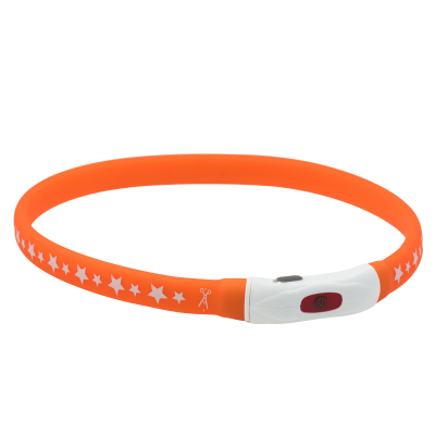 Нашийник LED (з підзарядкою USB), помаранчевий