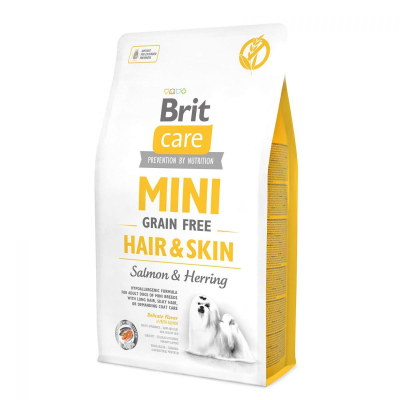 Mini Grain Free Hair & Skin Salmon & Herring - гіпоалергенний беззерновий сухий корм з лососем для догляду за шерстю у мініатюрних собак