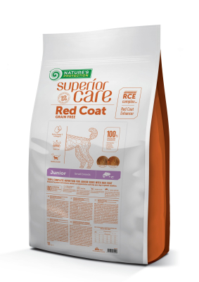 Superior Care Red Junior Mini Breeds Сухой беззерновой корм для юниоров с рыжей окраской шерсти, для малых пород