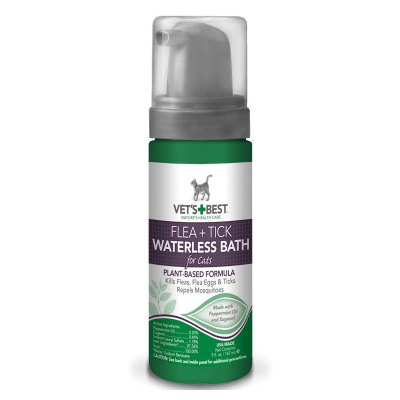 Flea And Tick Waterless Bath Foam Моющая пена от блох, клещей и москитов для кошек
