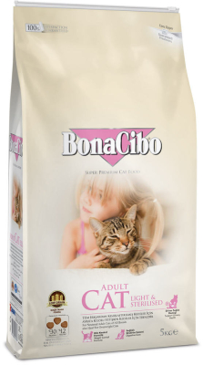 Adult Cat Light & Sterilized Сухой корм супер премиум класса с мясом курицы, анчоусами и рисом для взрослых стерилизованных кошек и кошек с лишним весом