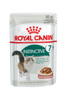 Instinctive 7+ wet in gravy Влажный корм (кусочки в соусе) для кошек старше 7 лет