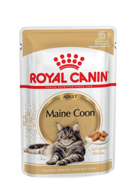 Maine Coon Adult - влажный корм в соусе для кошек породы Мейн-кун (от 15 месяцев)