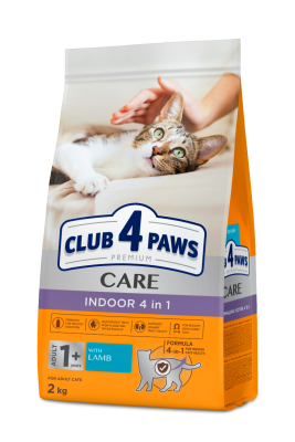 Adult Cats Indoor 4 in 1 Lamb - сухий корм з ягням для котів, що живуть в приміщенні