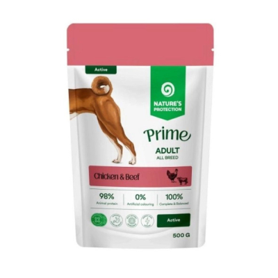 Prime Active Adult Dogs Chicken and Beef Влажный корм для активных собак с курицей и говядиной