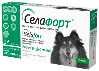 Селафорт - противопаразитные капли для собак (20,1-40 кг)